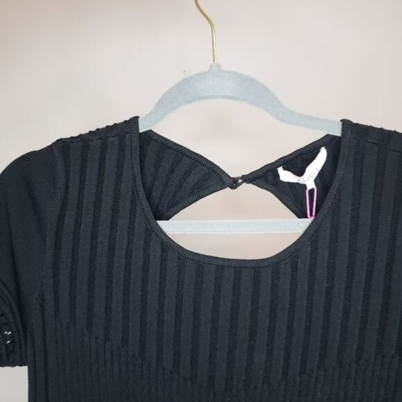 NWT Parker Hamilton Ribbed Knit Short Sleeve‎ Dress Size S - Picture 4 of 10